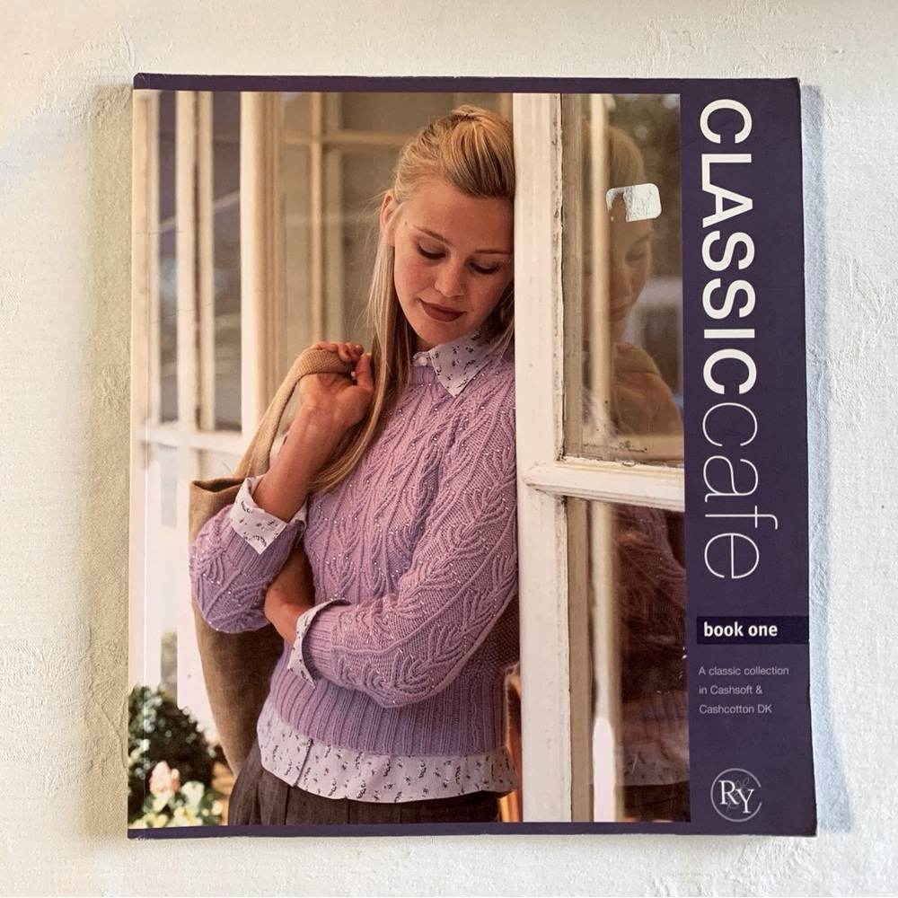 CLASSIC CAFE Sweater Knitting Pattern Book One Classic Collection Knit Designs